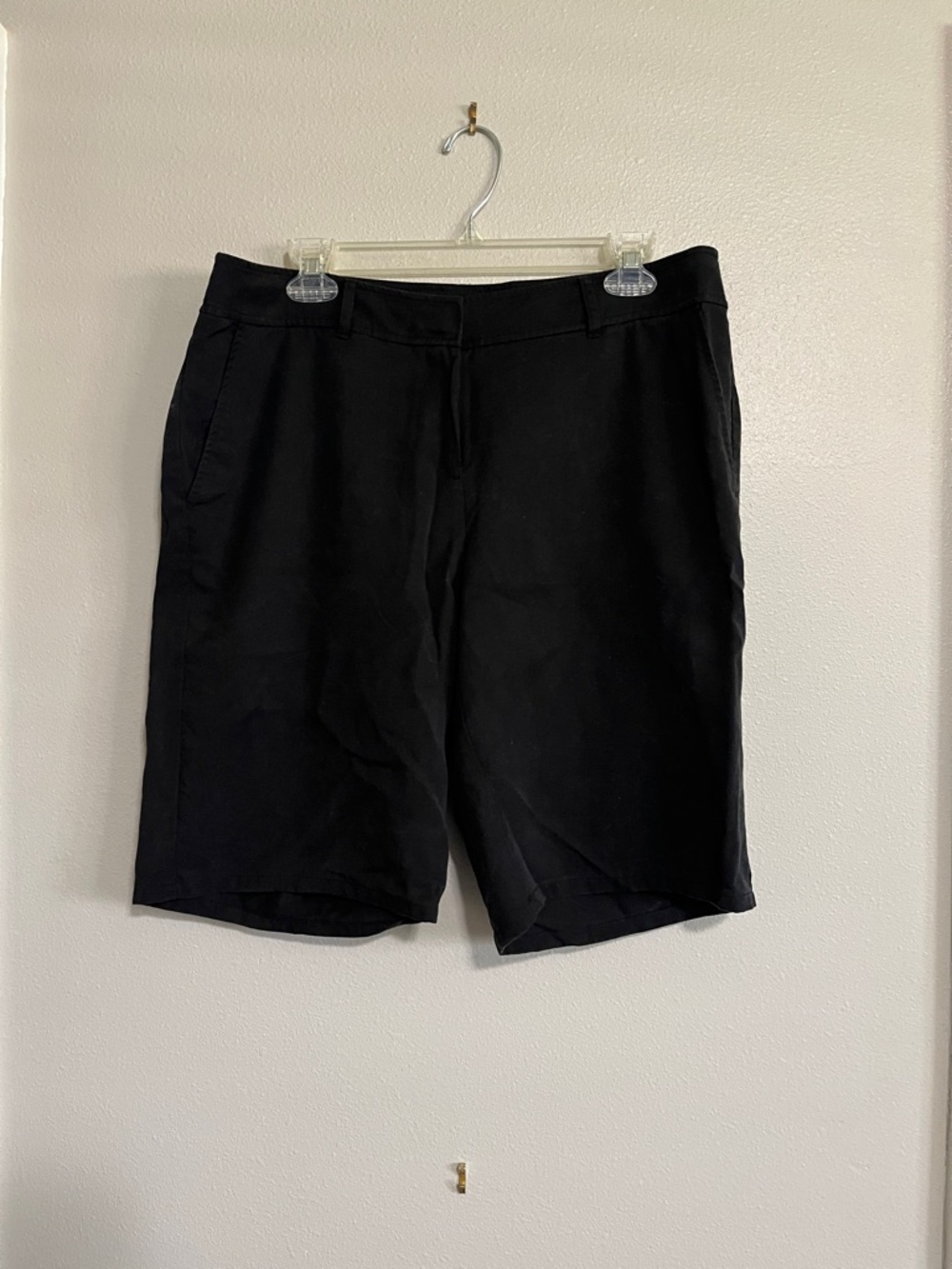 Eileen Fisher Black Flat-Front Fine Jersey Shorts
